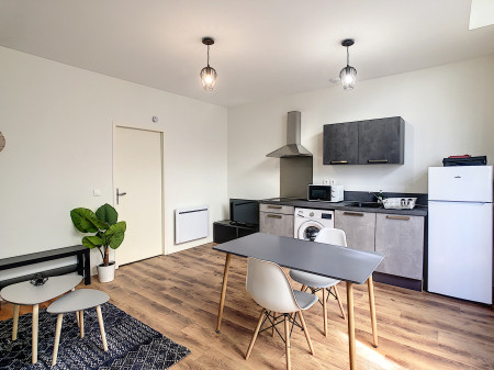 Appartement confortable et contemporain dans un immeuble ancien à Agen. Une réalisation ARCADIE - Maîtrise d'Œuvre.  